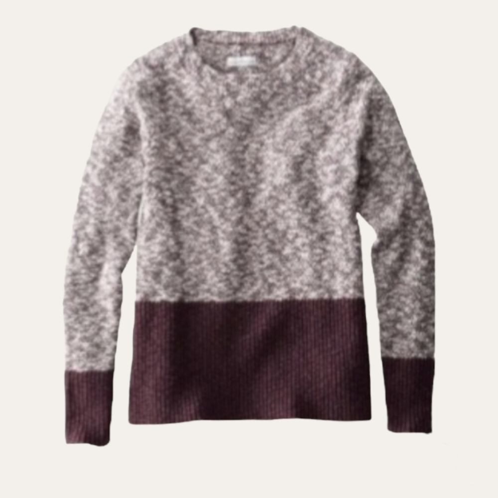 🌷 NWT L.L. Bean Signature Cotton / Linen Ragg Knit Sweater